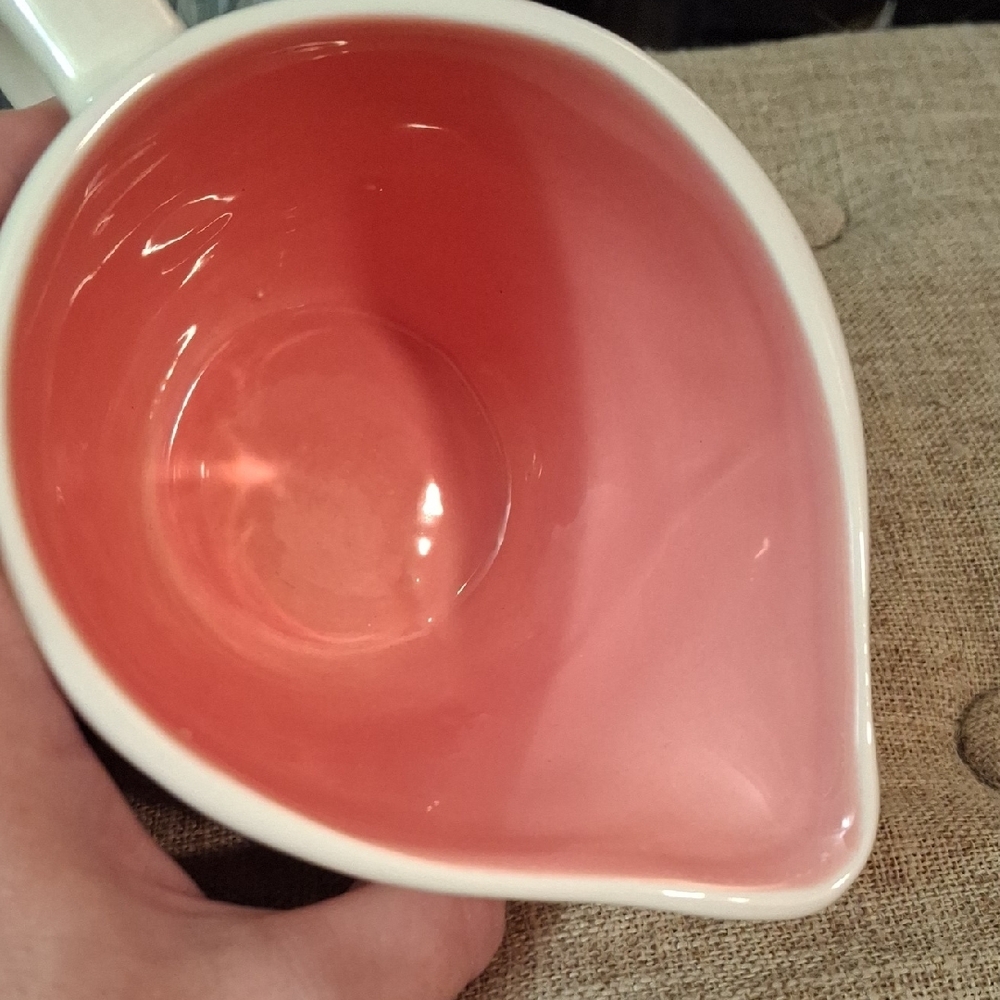 Rae Dunn Bunny Pourer Pitcher in Pink and White - Picture 4 of 4